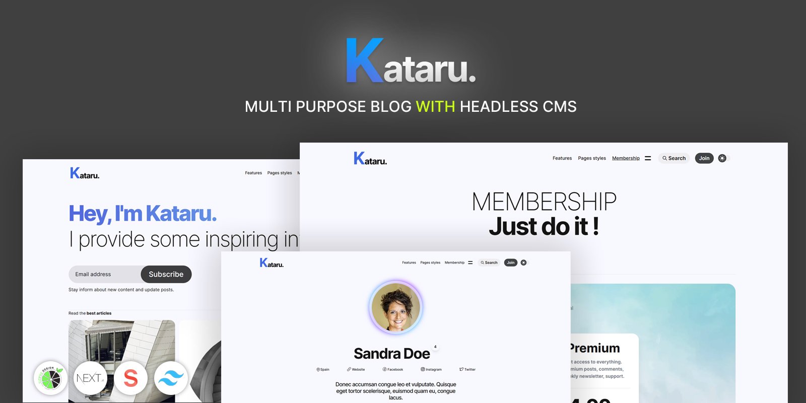 Kataru - Multipurpose Blog Theme