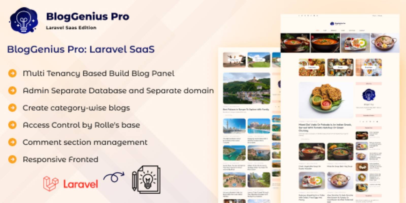 BlogGenius Pro - Laravel SaaS Multi Tenancy