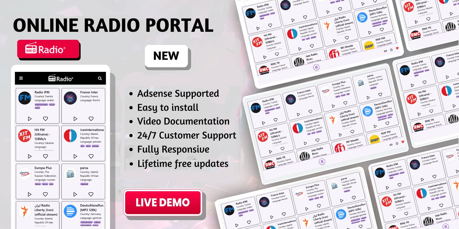 Ultimate Online Radio Portal